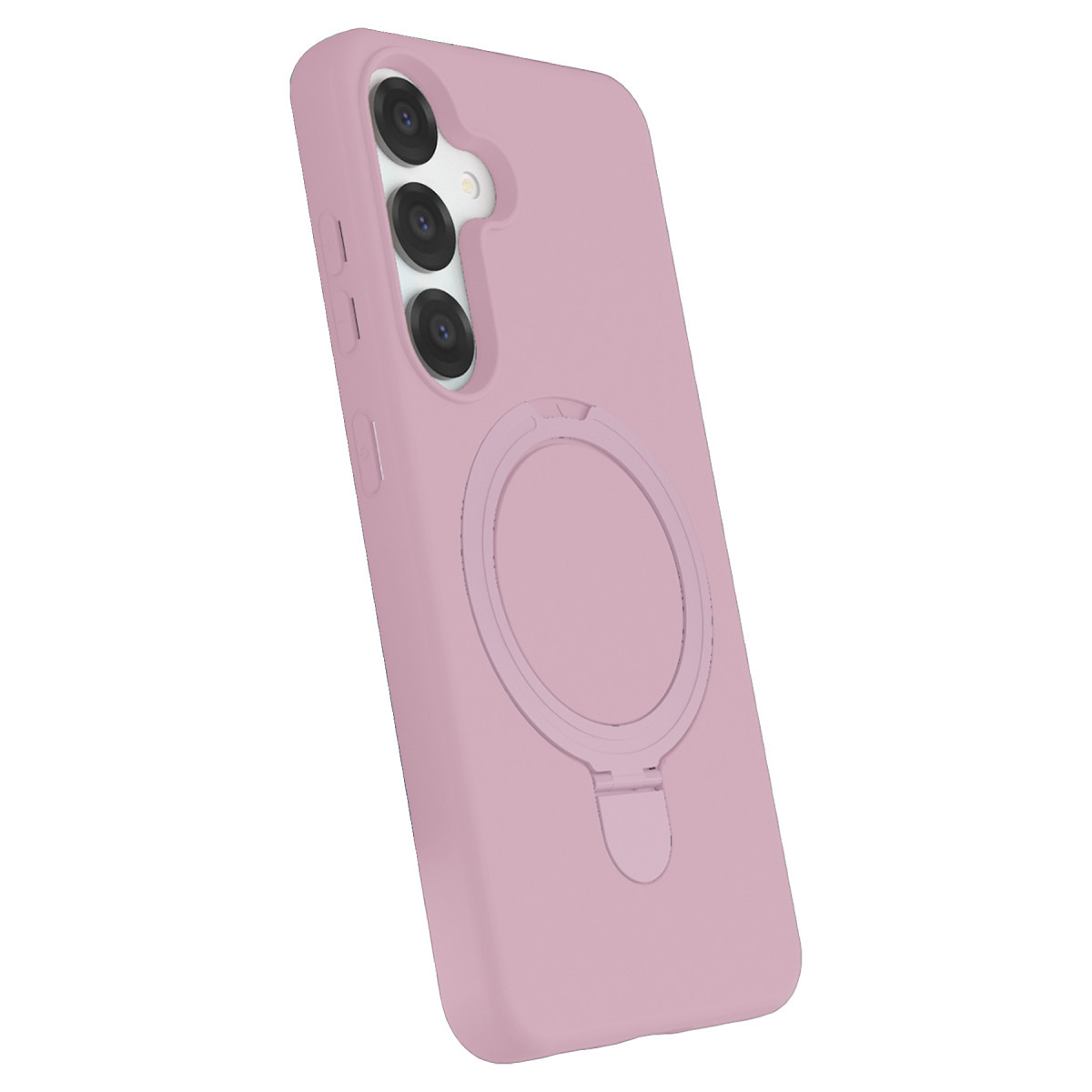Newface Samsung Galaxy S25 Regal Magsafe Standlı Kapak - Açık Pembe — görsel 12