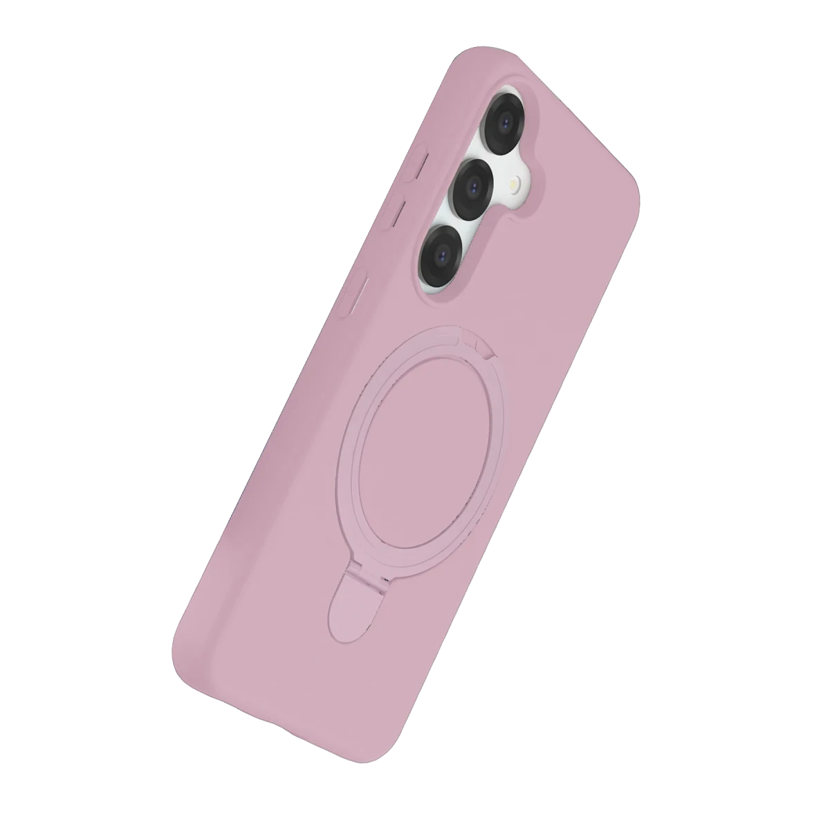 Newface Samsung Galaxy S25 Regal Magsafe Standlı Kapak - Açık Pembe — görsel 8