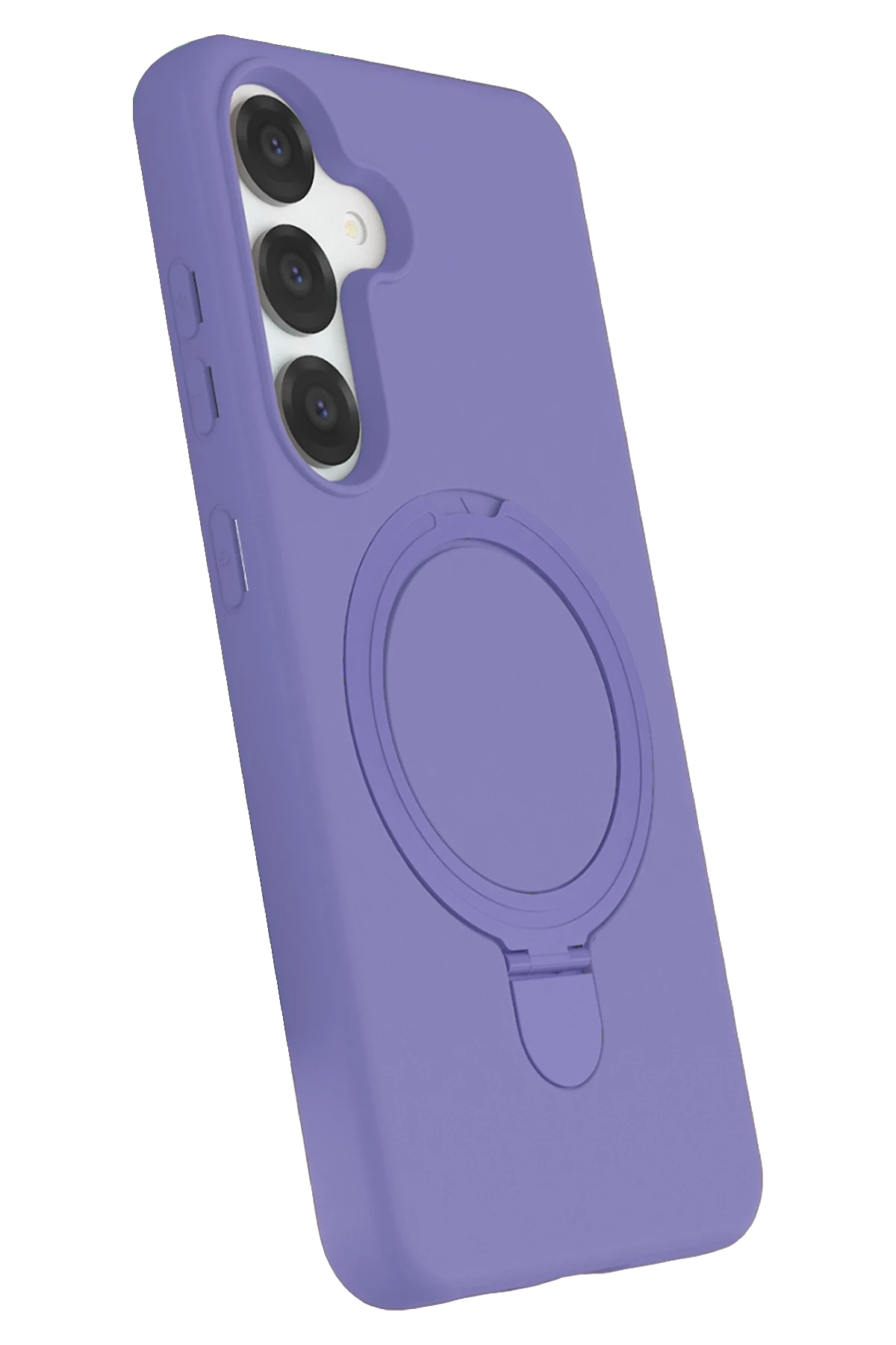 Newface Samsung Galaxy S25 Regal Magsafe Standlı Kapak - Lila