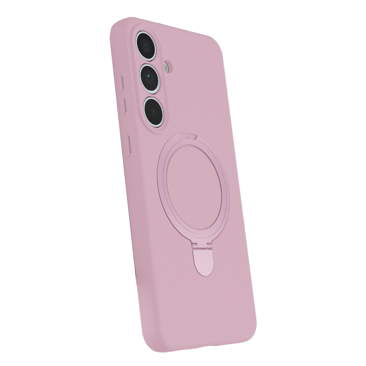 Newface Samsung Galaxy S25 FE Regal Magsafe Standlı Kapak - Açık Pembe — görsel 12