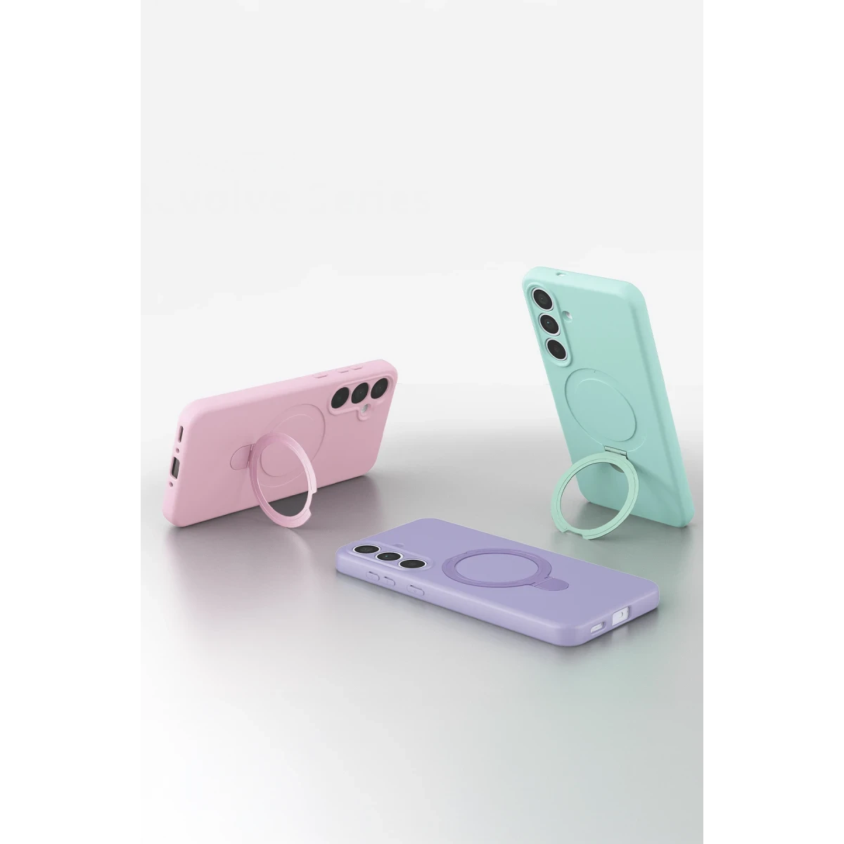 Newface Samsung Galaxy S25 FE Regal Magsafe Standlı Kapak - Açık Pembe — görsel 10