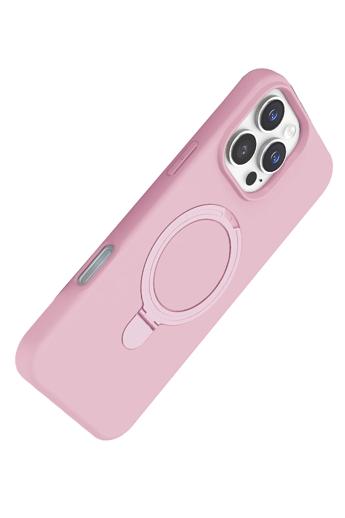 Newface Apple iPhone 16 Pro Max Regal Magsafe Standlı Kapak - Açık Pembe — görsel 3