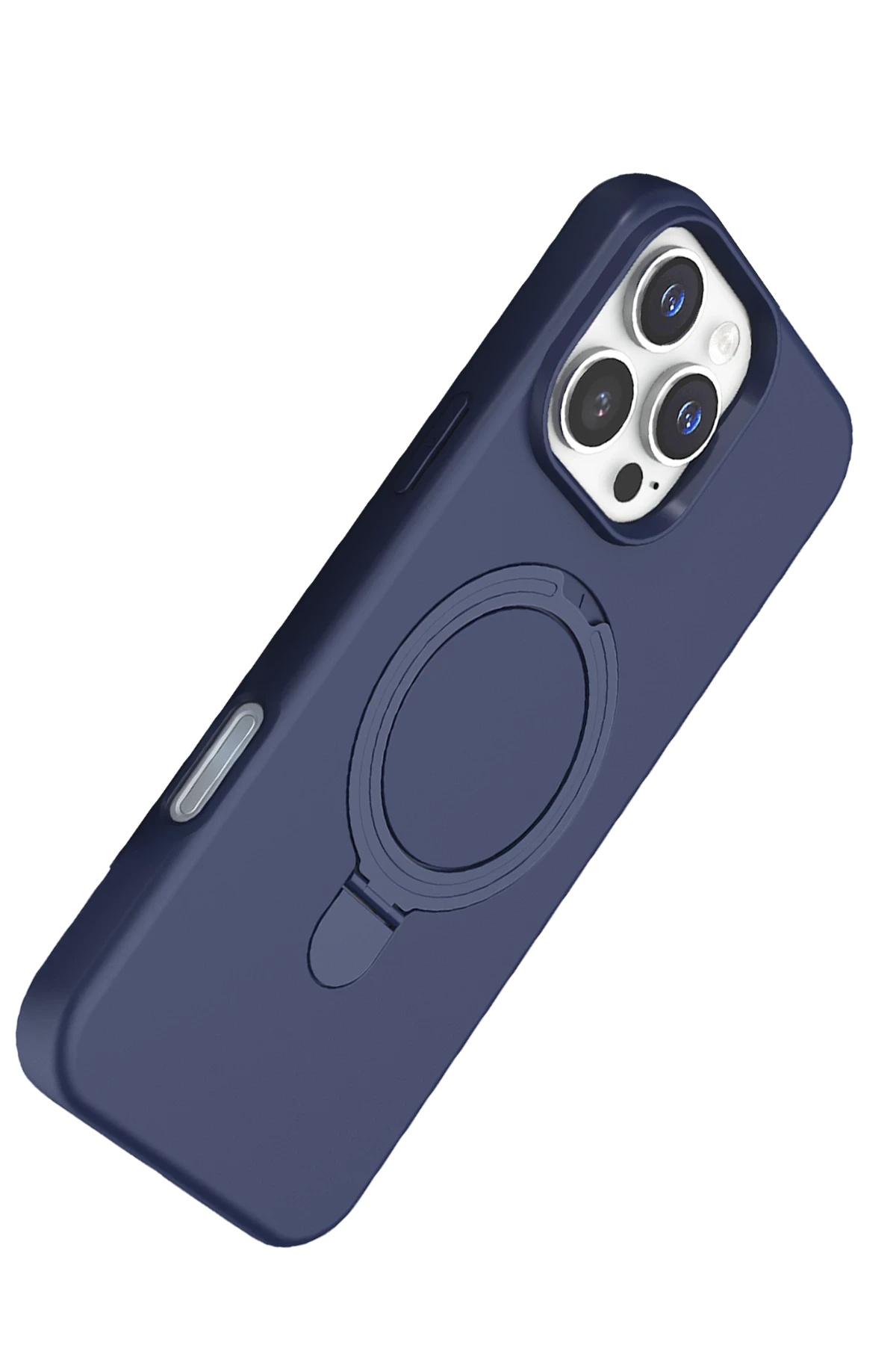 Newface Apple iPhone 16 Pro Regal Magsafe Standlı Kapak - Lacivert
