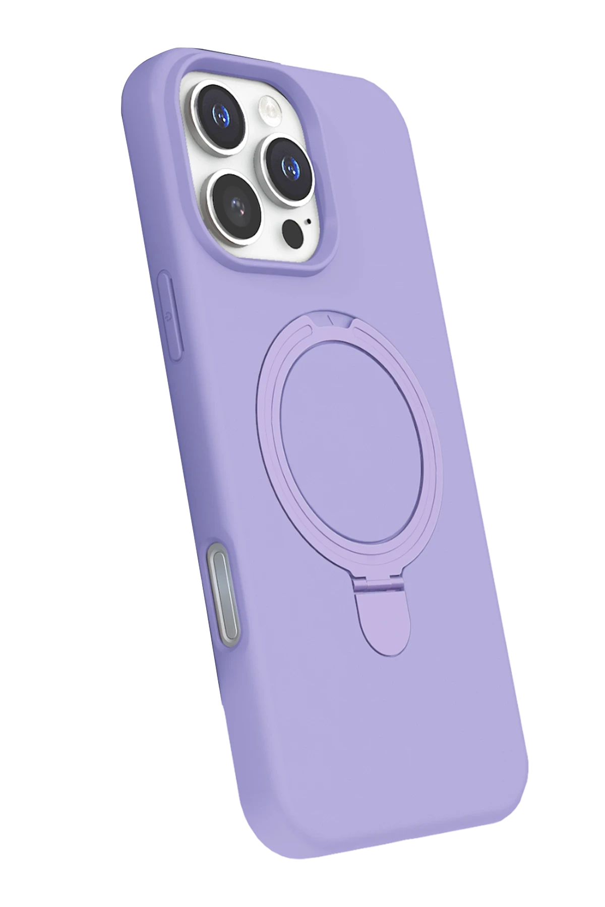 Newface Apple iPhone 16 Pro Regal Magsafe Standlı Kapak - Lila
