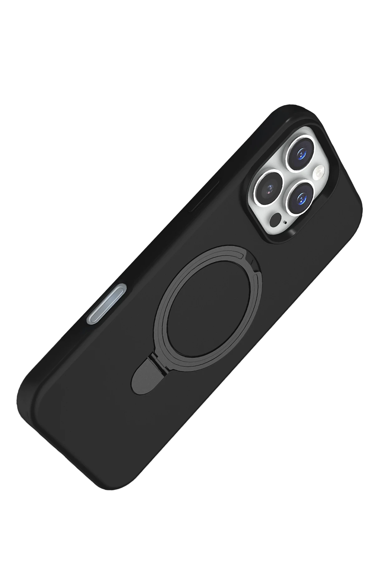 Newface Apple iPhone 16 Pro Max Regal Magsafe Standlı Kapak - Siyah