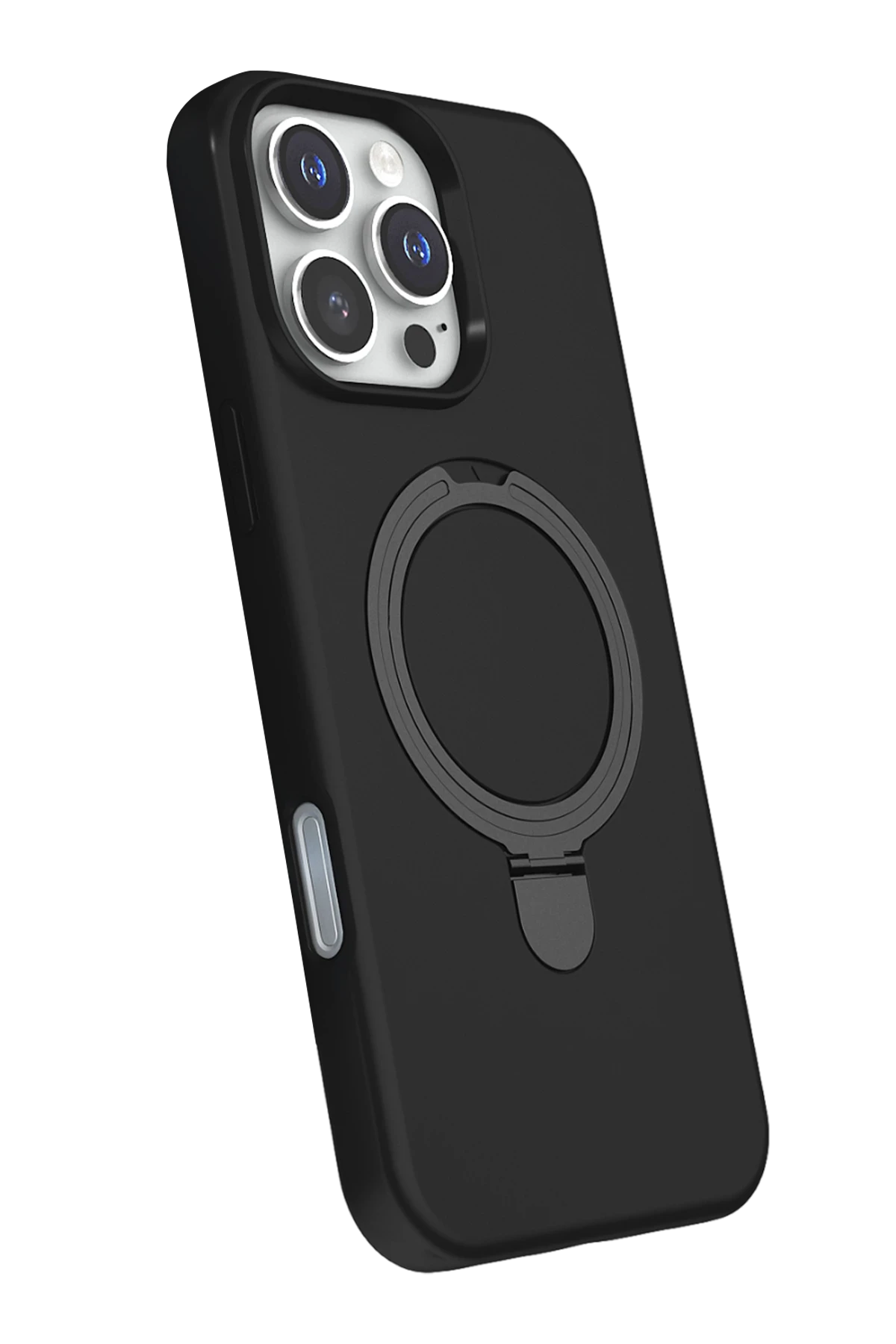Newface Apple iPhone 16 Pro Regal Magsafe Standlı Kapak - Siyah