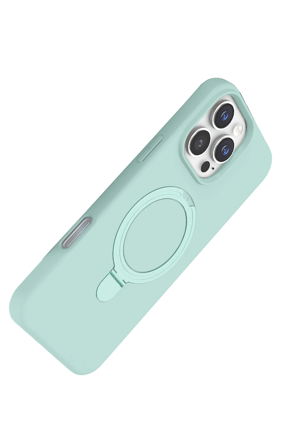 Newface Apple iPhone 16 Pro Regal Magsafe Standlı Kapak - Su Yeşili