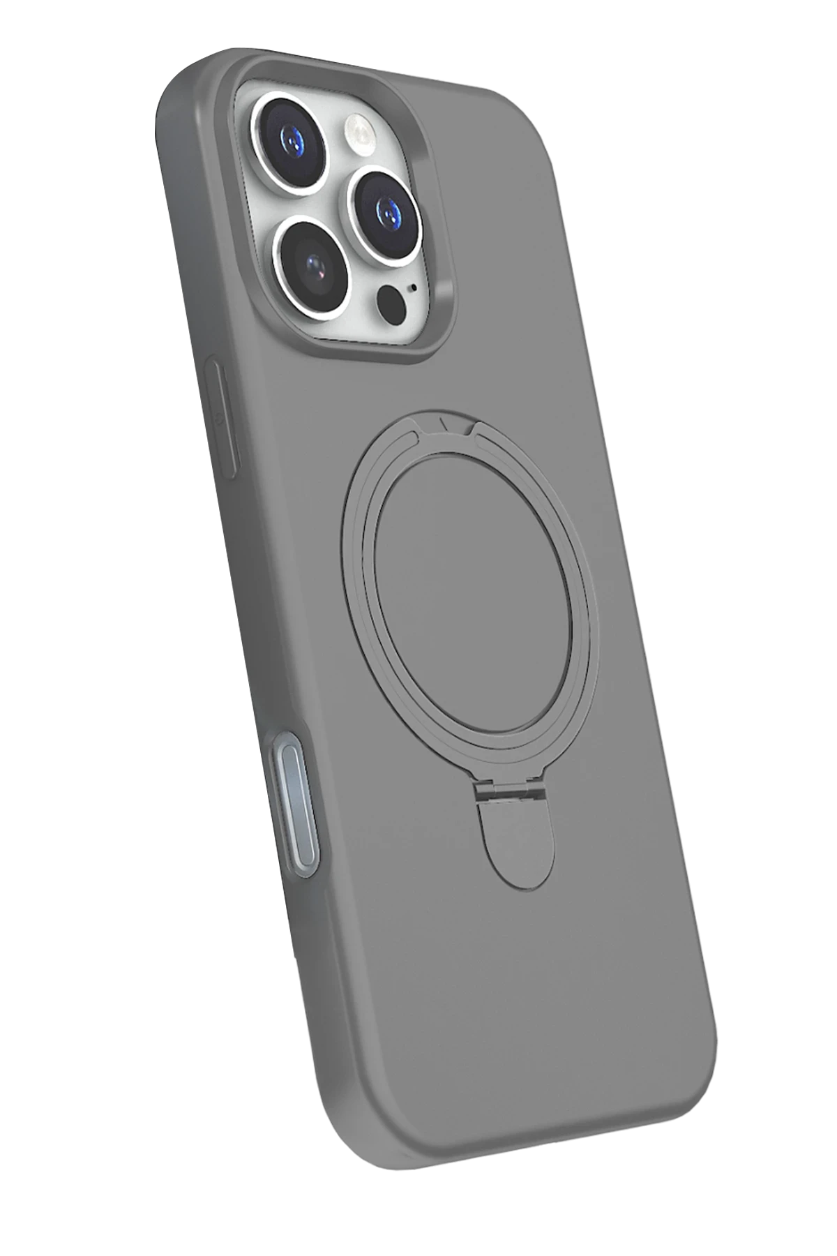 Newface Apple iPhone 16 Pro Regal Magsafe Standlı Kapak - Titan Gri