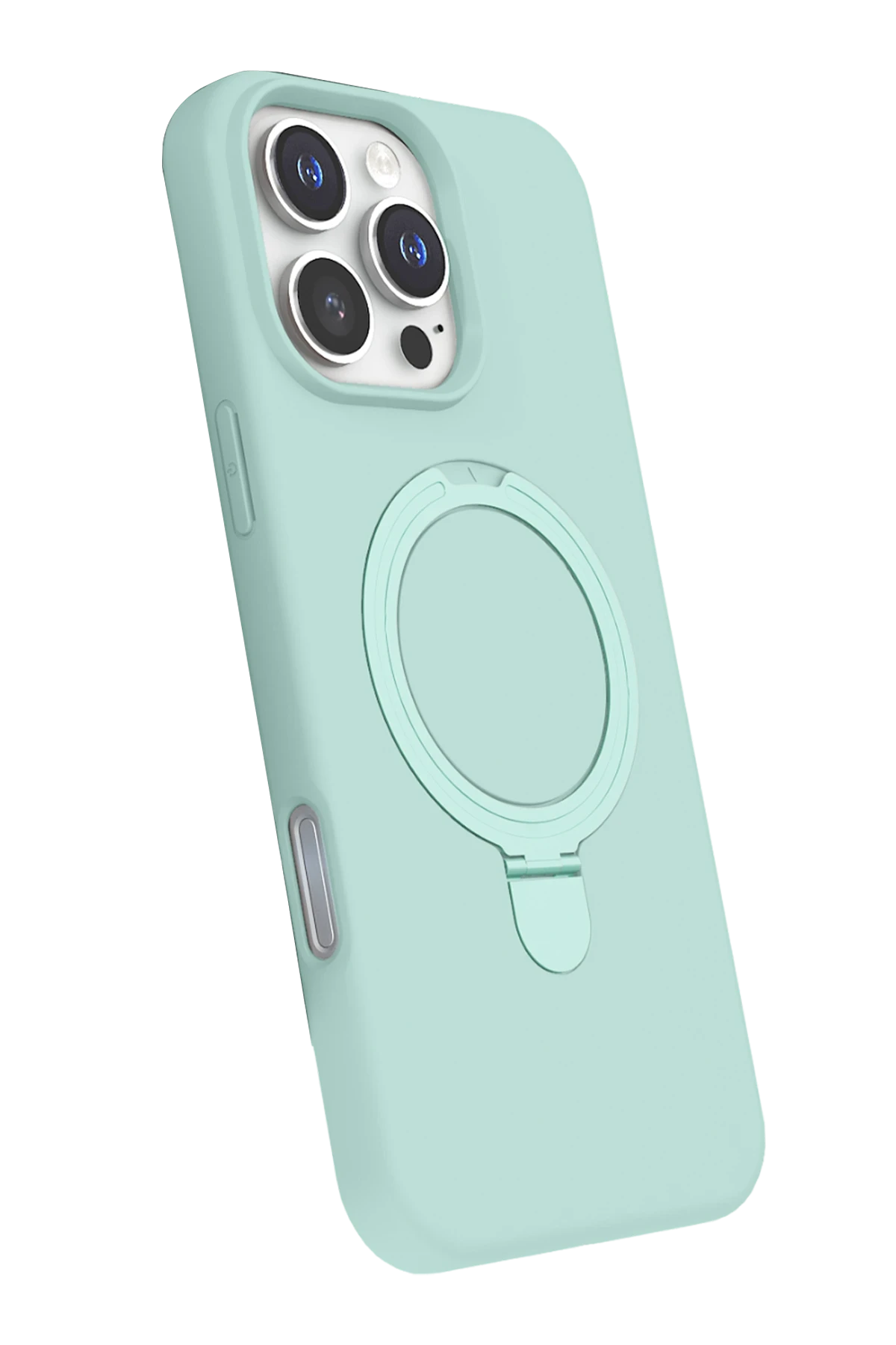 Newface Apple iPhone 16 Pro Max Regal Magsafe Standlı Kapak - Su Yeşili