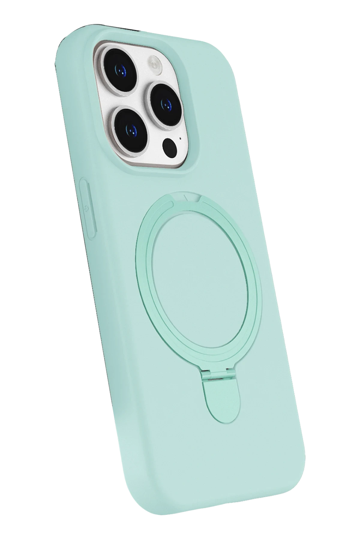 Newface Apple iPhone 15 Pro Max Regal Magsafe Standlı Kapak - Su Yeşili