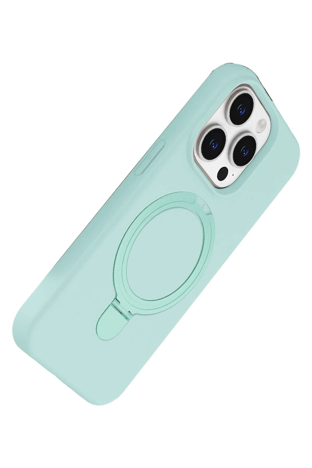 Newface Apple iPhone 15 Pro Max Regal Magsafe Standlı Kapak - Su Yeşili