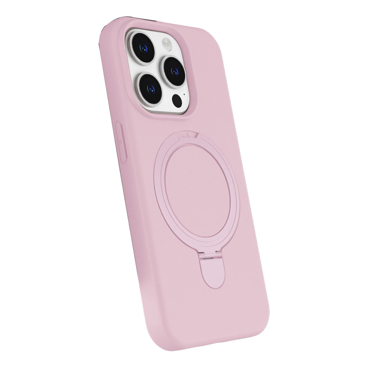 Newface Apple iPhone 15 Pro Max Regal Magsafe Standlı Kapak - Açık Pembe — görsel 12