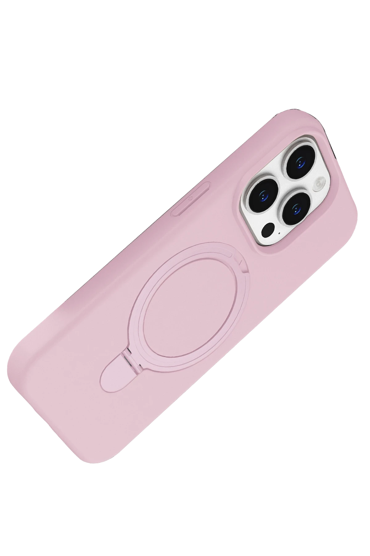 Newface Apple iPhone 15 Pro Max Regal Magsafe Standlı Kapak - Açık Pembe