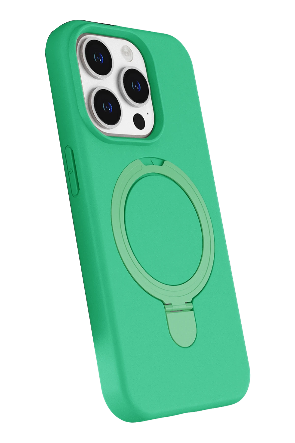 Newface Apple iPhone 15 Pro Max Regal Magsafe Standlı Kapak - Yeşil