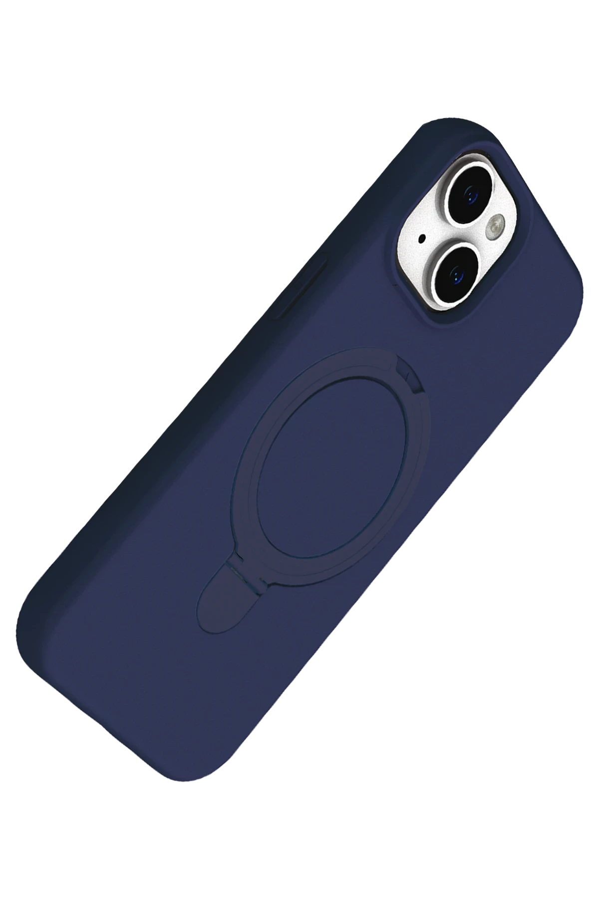 Newface Apple iPhone 15 Plus Regal Magsafe Standlı Kapak - Lacivert