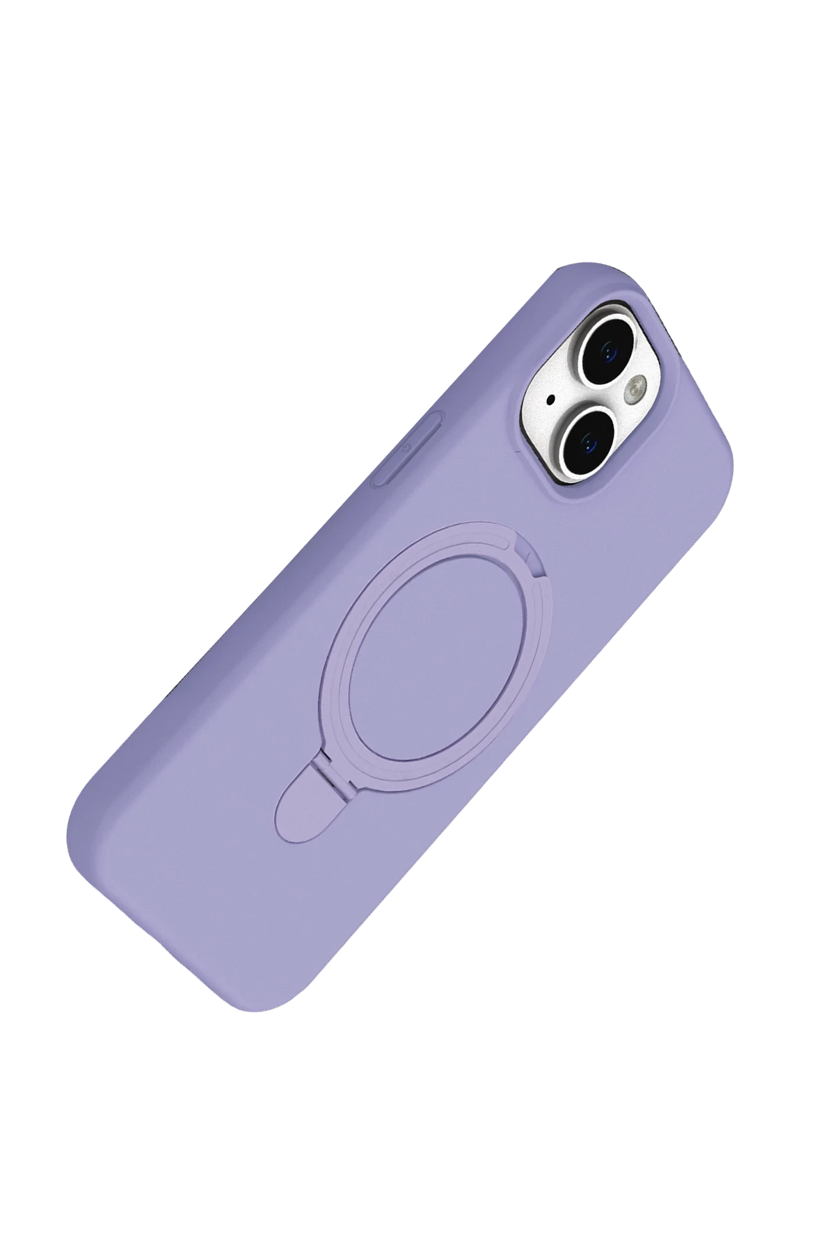 Newface Apple iPhone 15 Plus Regal Magsafe Standlı Kapak - Lila