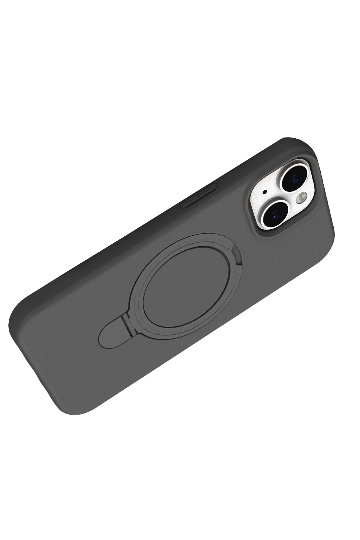 Newface Apple iPhone 15 Plus Regal Magsafe Standlı Kapak - Titan Gri
