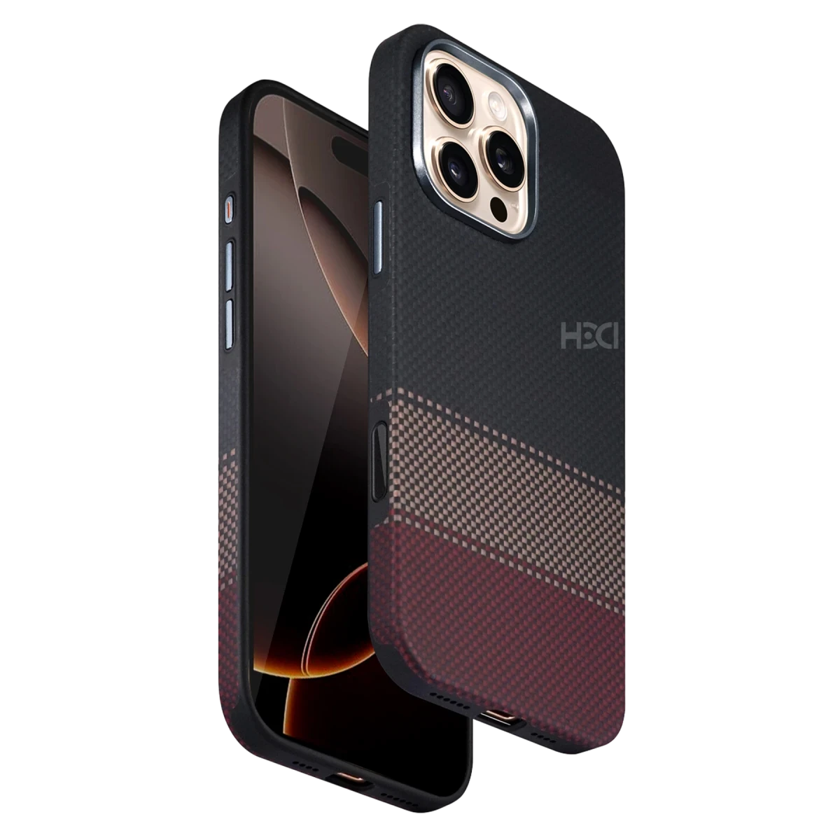 HDD Apple iPhone 16 Pro HBC-377 Kevlar Slim Magsafe Kapak - Alacakaranlık