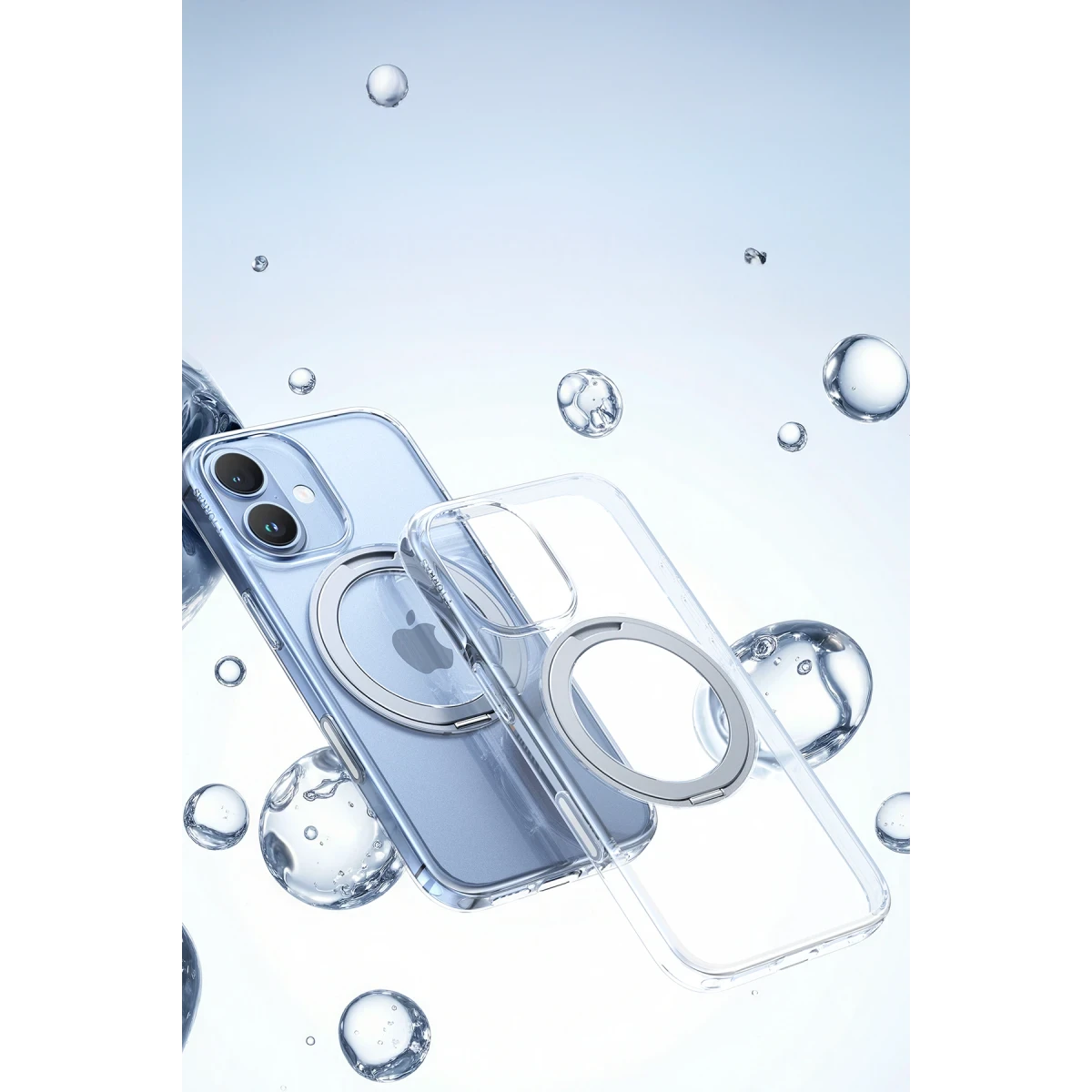 Torras Apple iPhone 17 O Stand Pro Serisi Magsafe Kılıf - Şeffaf