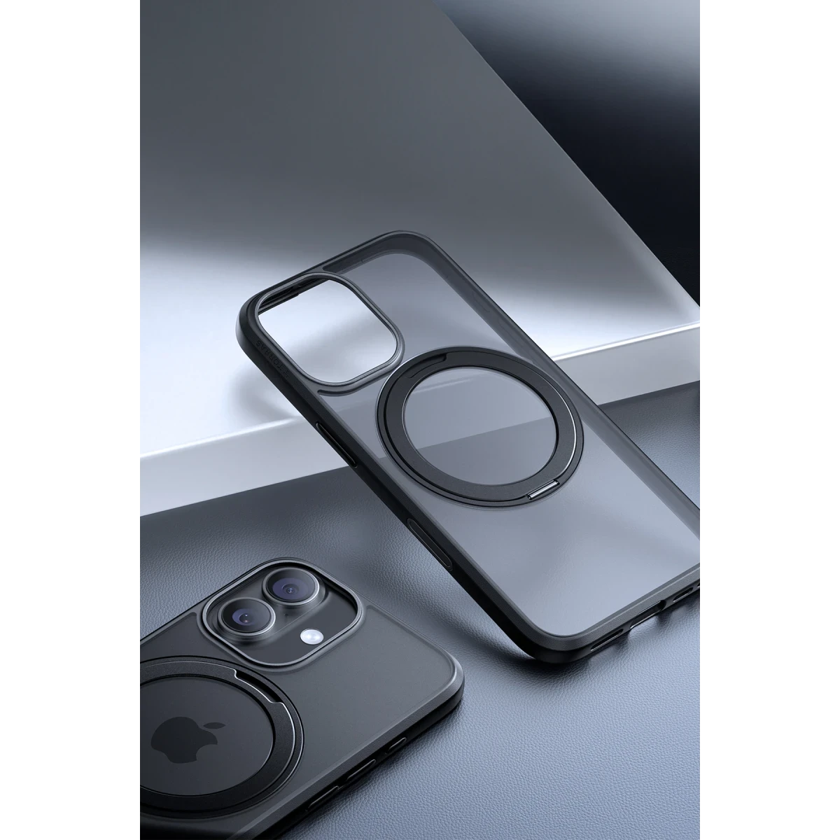 Torras Apple iPhone 17 O Stand Pro Serisi Magsafe Kılıf - Siyah