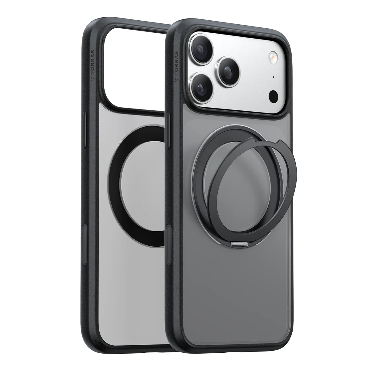 Torras Apple iPhone 17 Pro O Stand Pro Serisi Magsafe Kılıf - Siyah