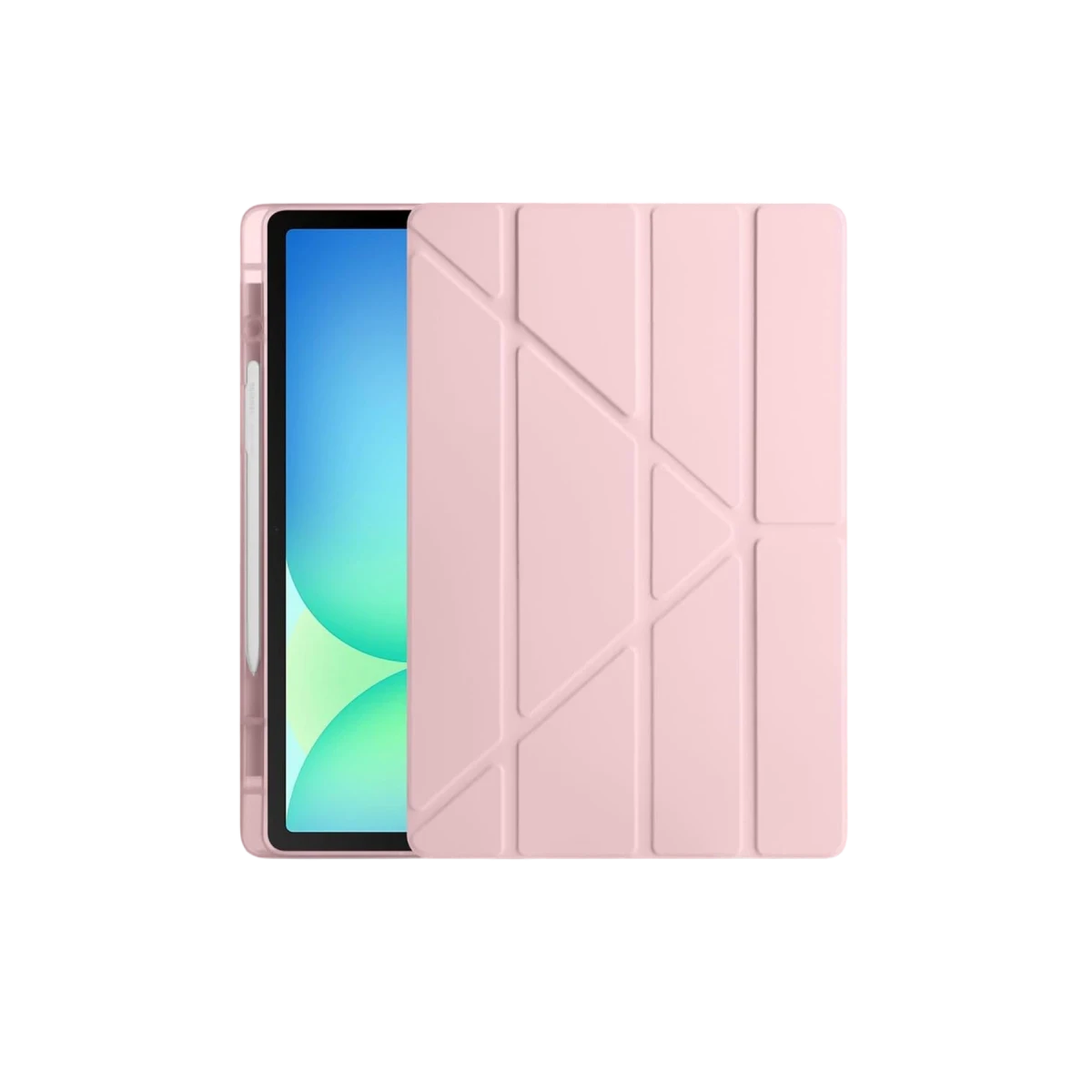 Newface Apple iPad Pro 13 (2024) Kılıf Kalemlikli Hugo Tablet Kılıfı - Rose Gold