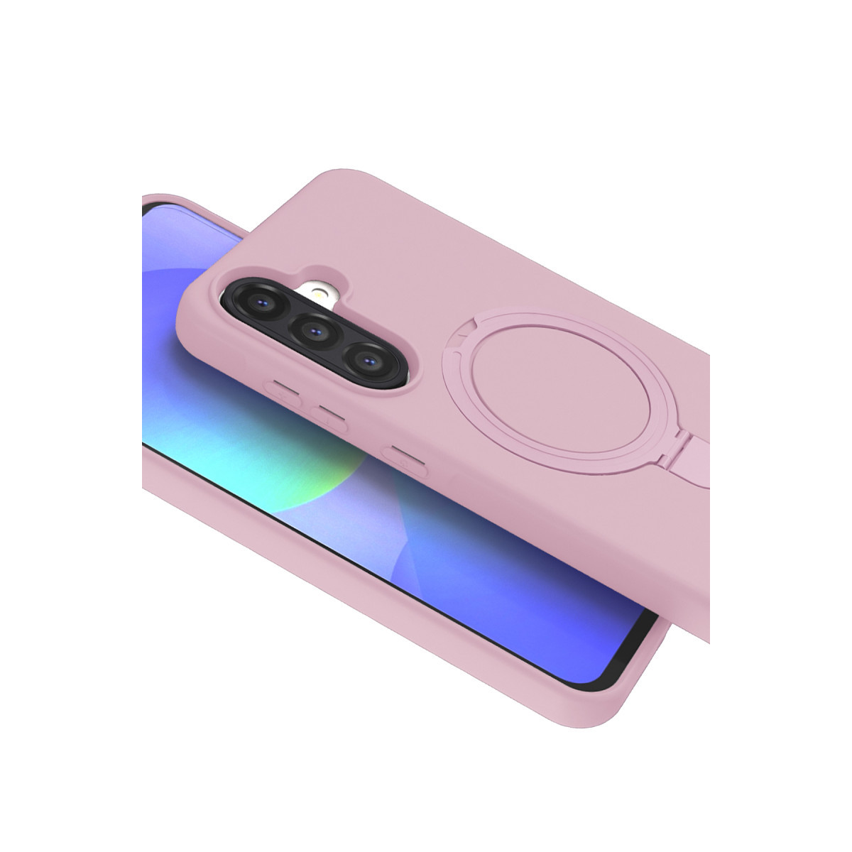 Newface Samsung Galaxy A56 Regal Magsafe Standlı Kapak - Açık Pembe — görsel 12