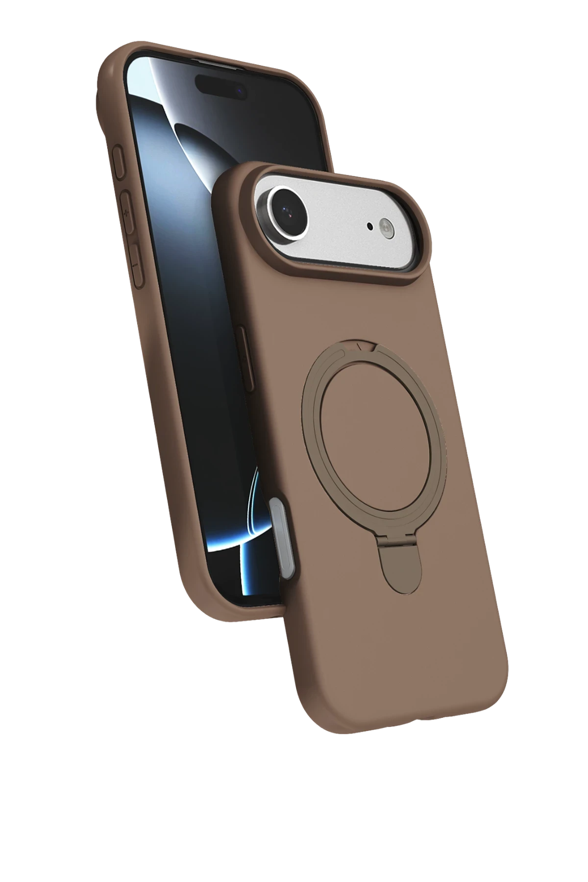 Newface Apple iPhone 17 Air Regal Magsafe Standlı Kapak - Çöl Titanyum
