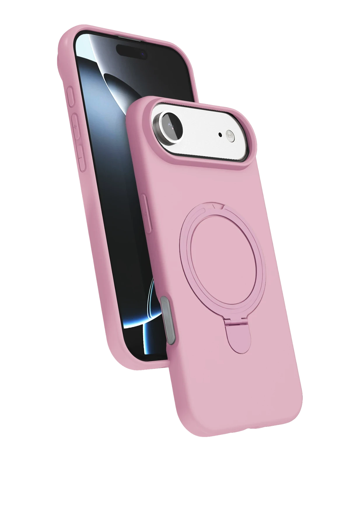 Newface Apple iPhone 17 Air Regal Magsafe Standlı Kapak - Açık Pembe