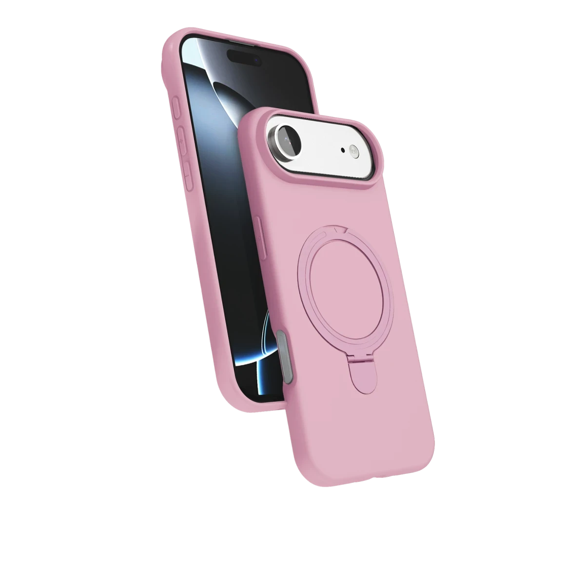 Newface Apple iPhone 17 Air Regal Magsafe Standlı Kapak - Açık Pembe — görsel 5