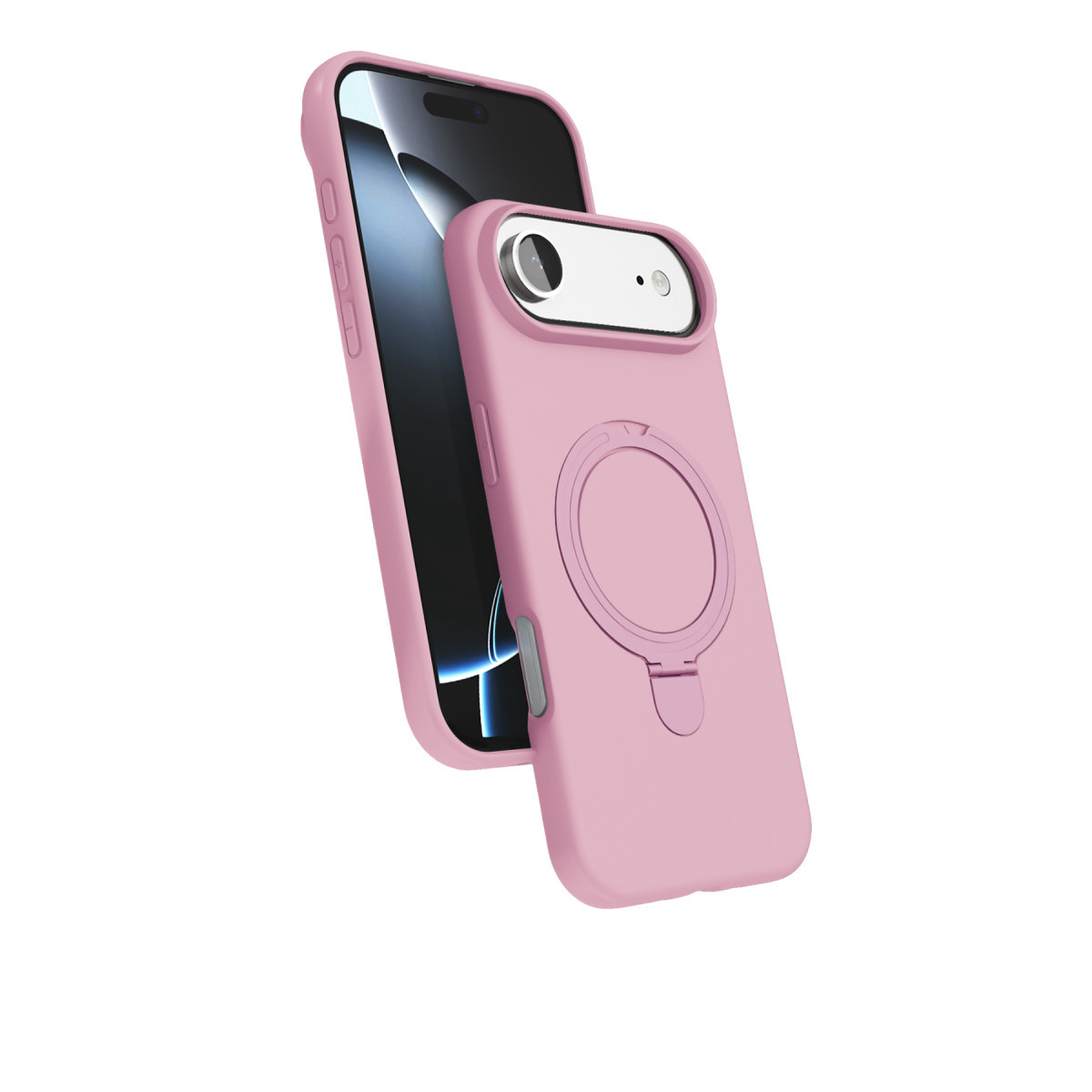 Newface Apple iPhone 17 Air Regal Magsafe Standlı Kapak - Açık Pembe — görsel 9