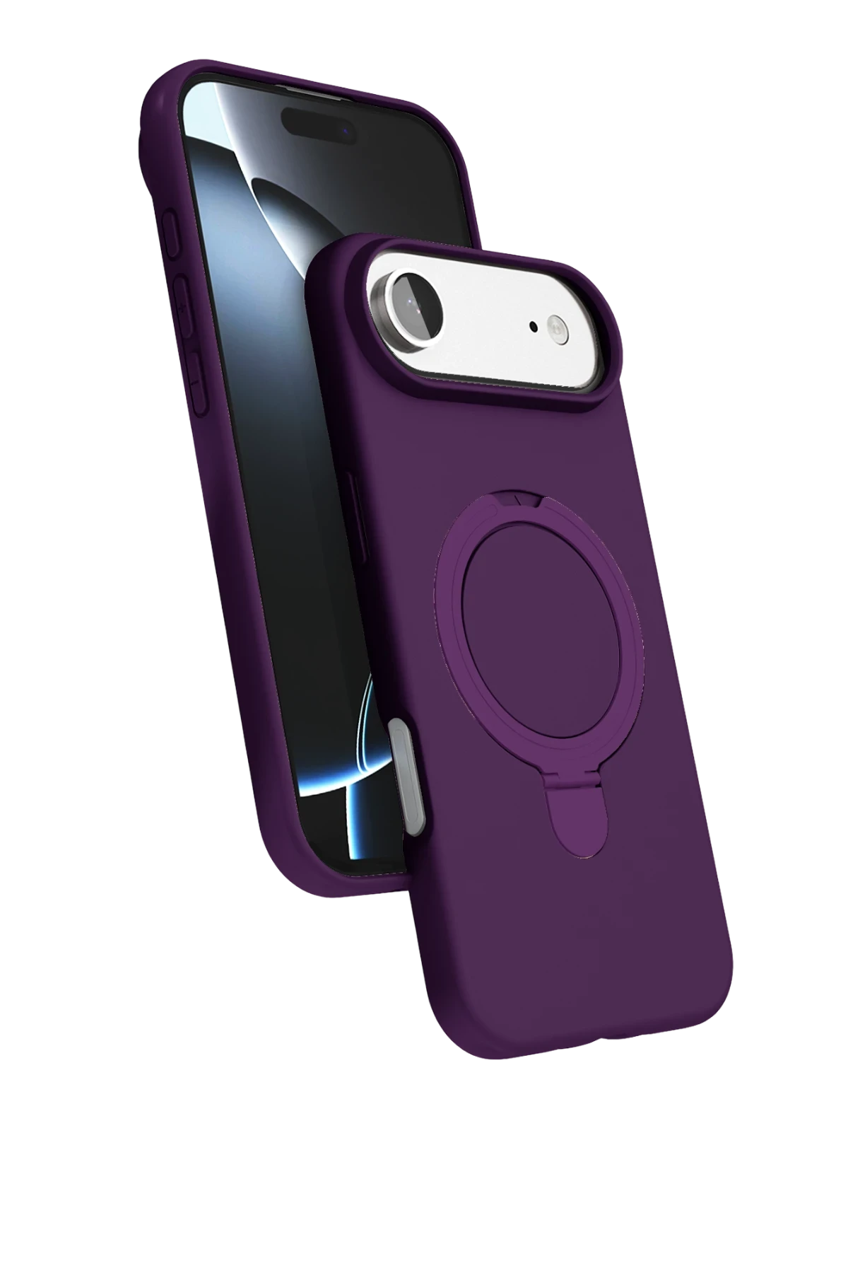 Newface Apple iPhone 17 Air Regal Magsafe Standlı Kapak - Derin Mor