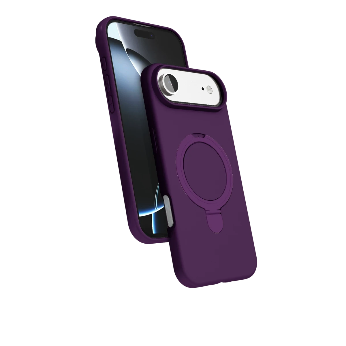 Newface Apple iPhone 17 Air Regal Magsafe Standlı Kapak - Derin Mor