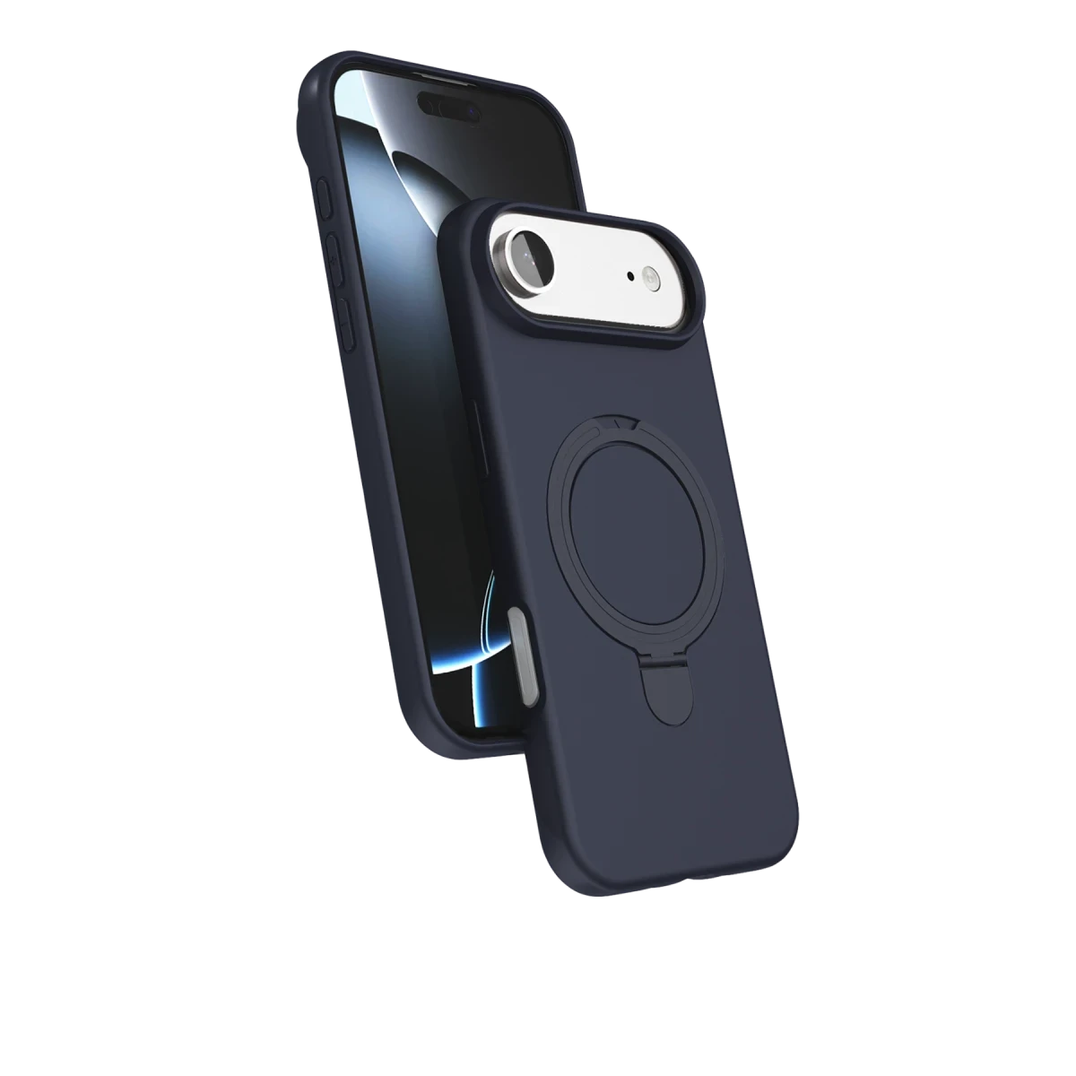 Newface Apple iPhone 17 Air Regal Magsafe Standlı Kapak - Lacivert