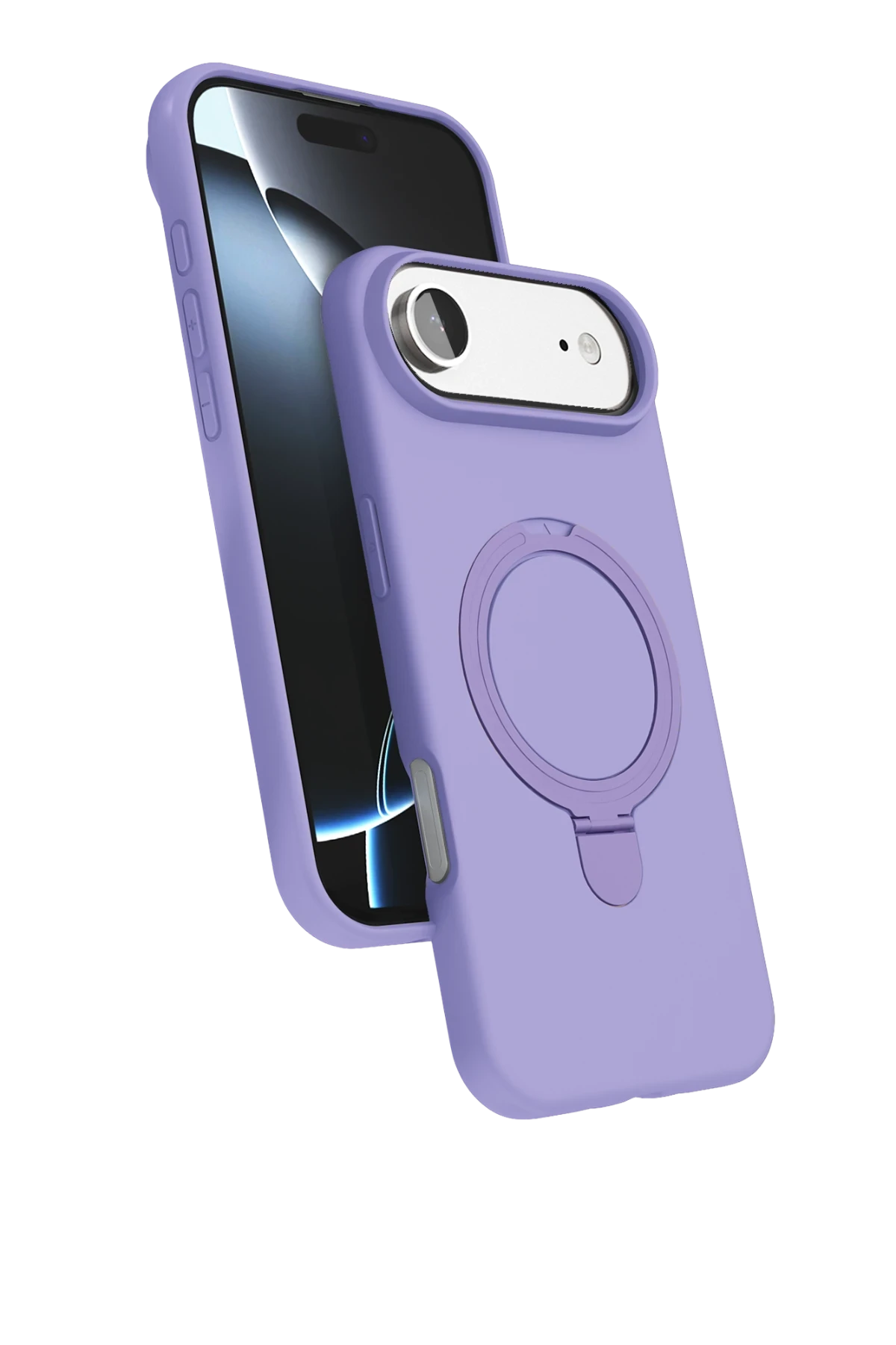 Newface Apple iPhone 17 Air Regal Magsafe Standlı Kapak - Lila