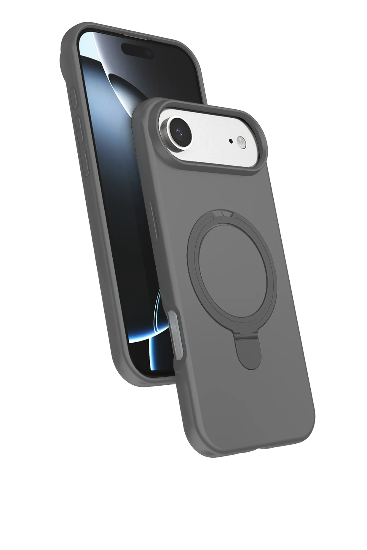 Newface Apple iPhone 17 Air Regal Magsafe Standlı Kapak - Titan Gri