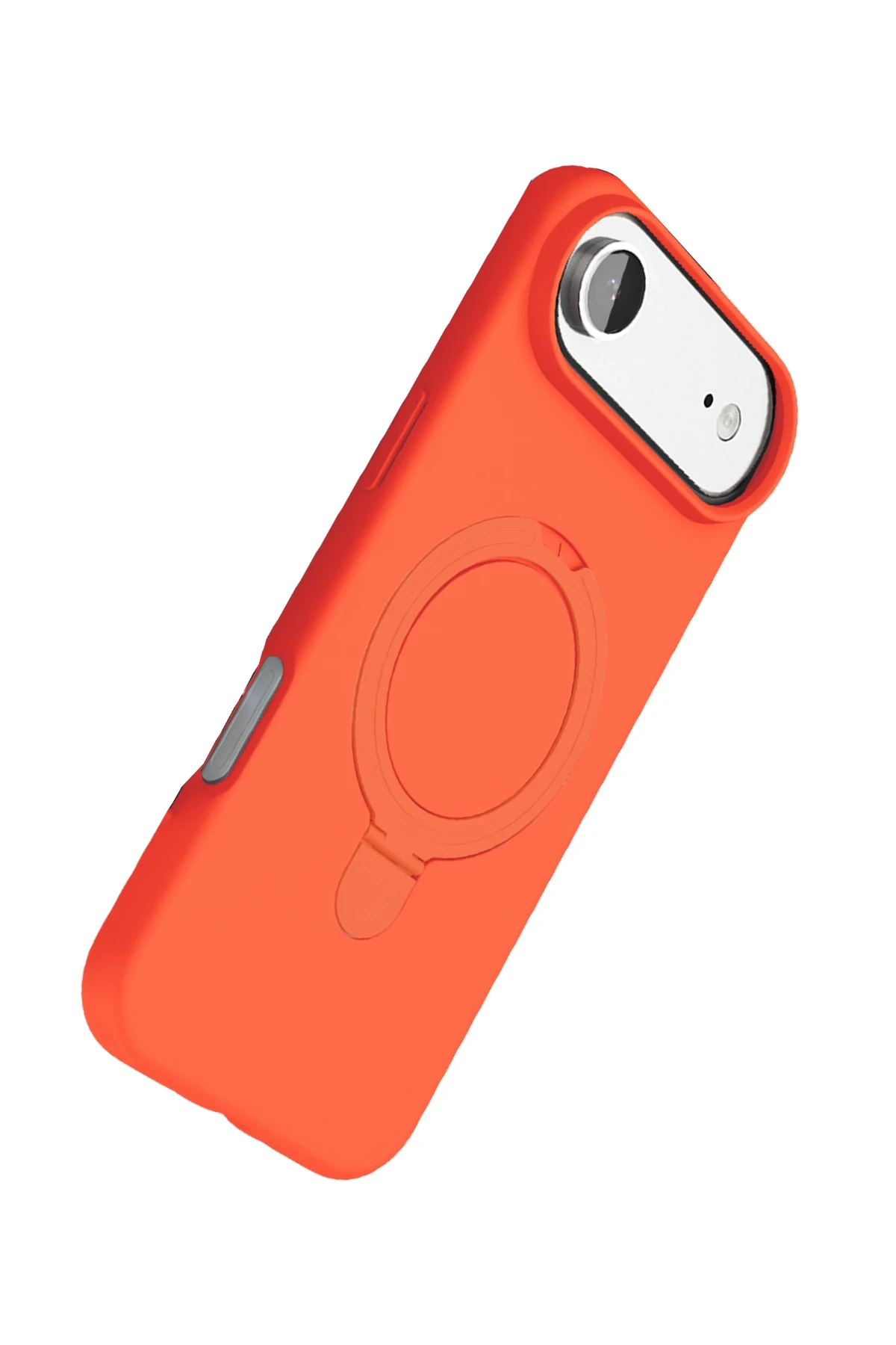 Newface Apple iPhone 17 Air Regal Magsafe Standlı Kapak - Turuncu
