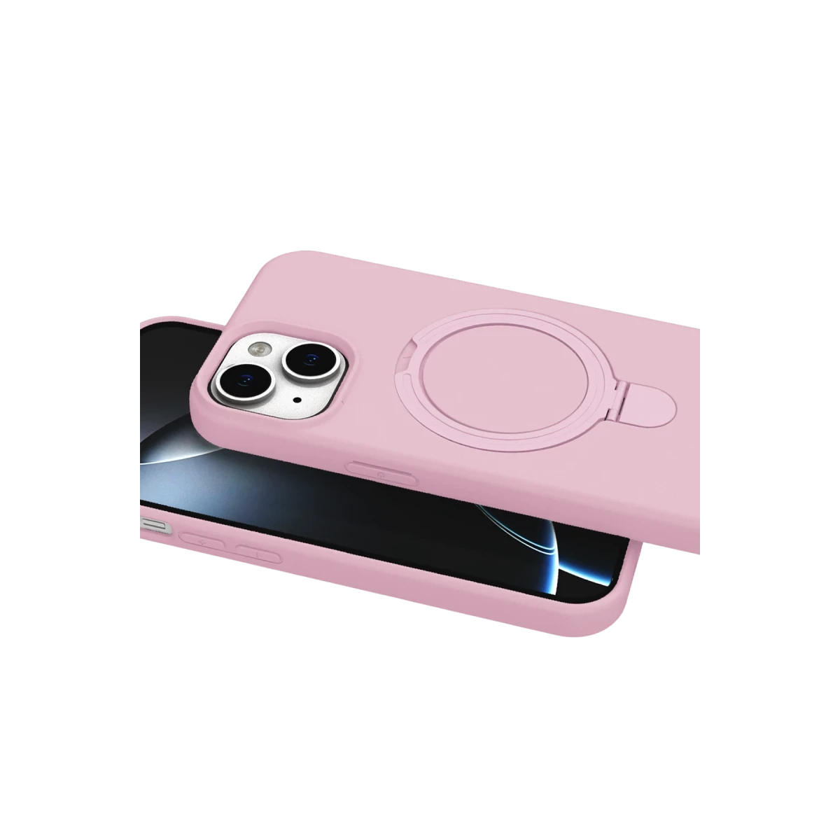 Newface Apple iPhone 14 Regal Magsafe Standlı Kapak - Açık Pembe — görsel 9