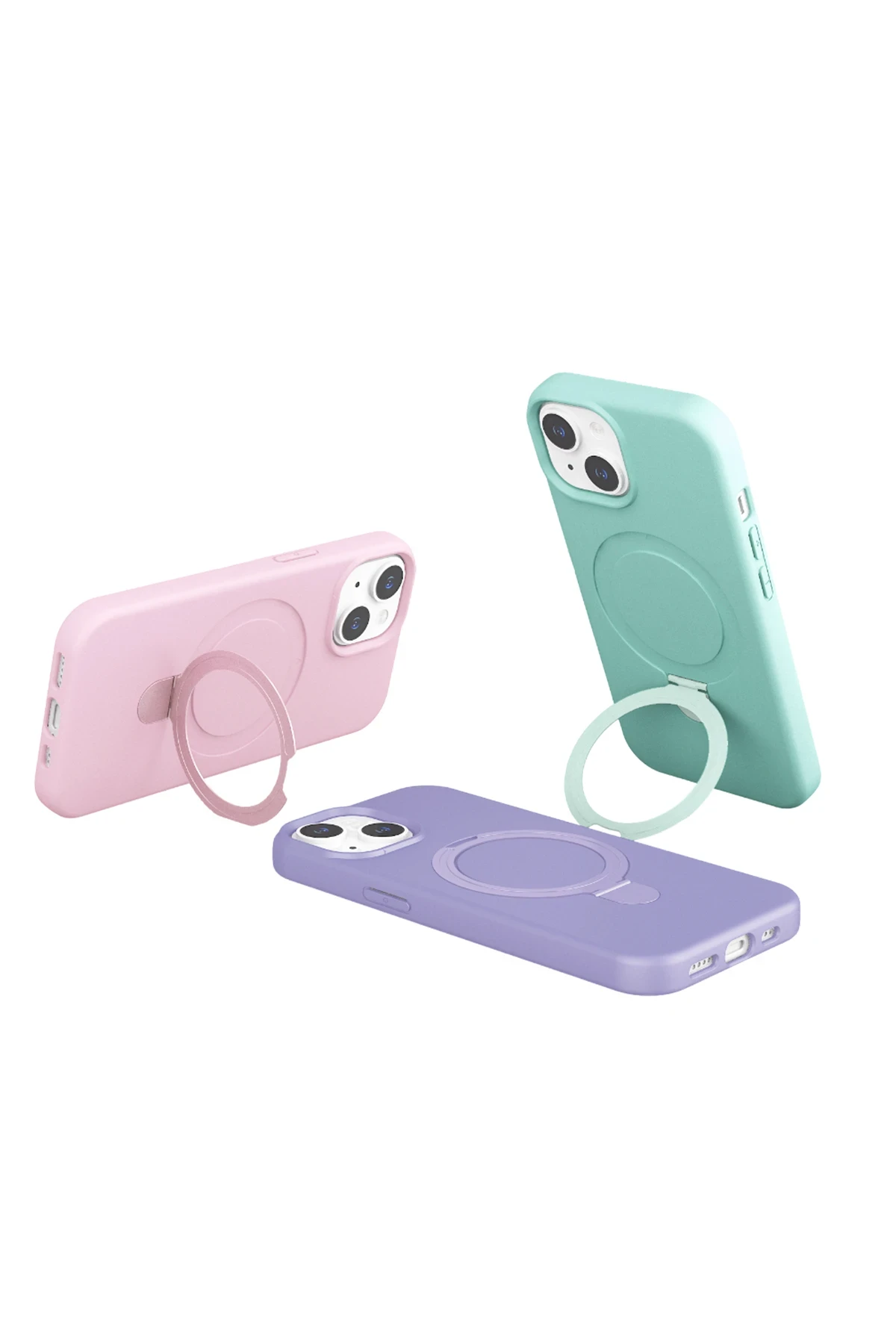 Newface Apple iPhone 14 Regal Magsafe Standlı Kapak - Açık Pembe — görsel 5