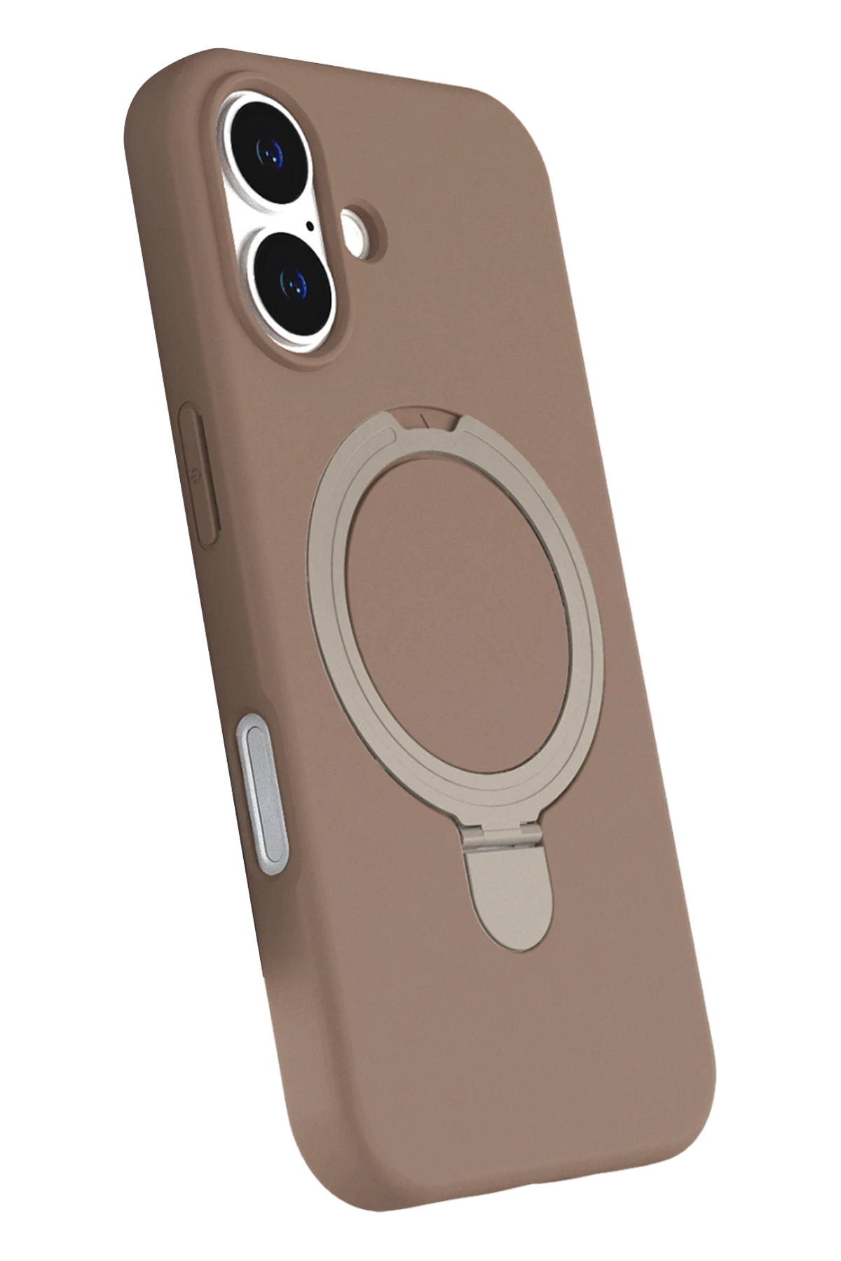 Newface Apple iPhone 16 Plus Regal Magsafe Standlı Kapak - Çöl Titanyum