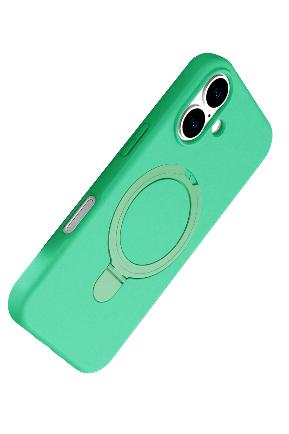 Newface Apple iPhone 16 Regal Magsafe Standlı Kapak - Yeşil
