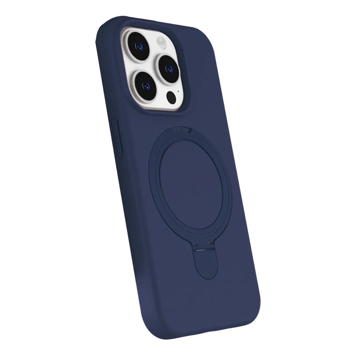 Newface Apple iPhone 14 Pro Max Regal Magsafe Standlı Kapak - Lacivert