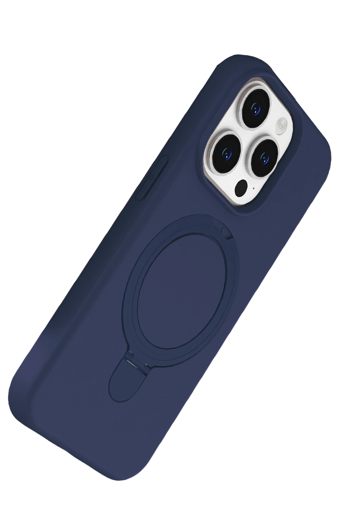 Newface Apple iPhone 14 Pro Max Regal Magsafe Standlı Kapak - Lacivert