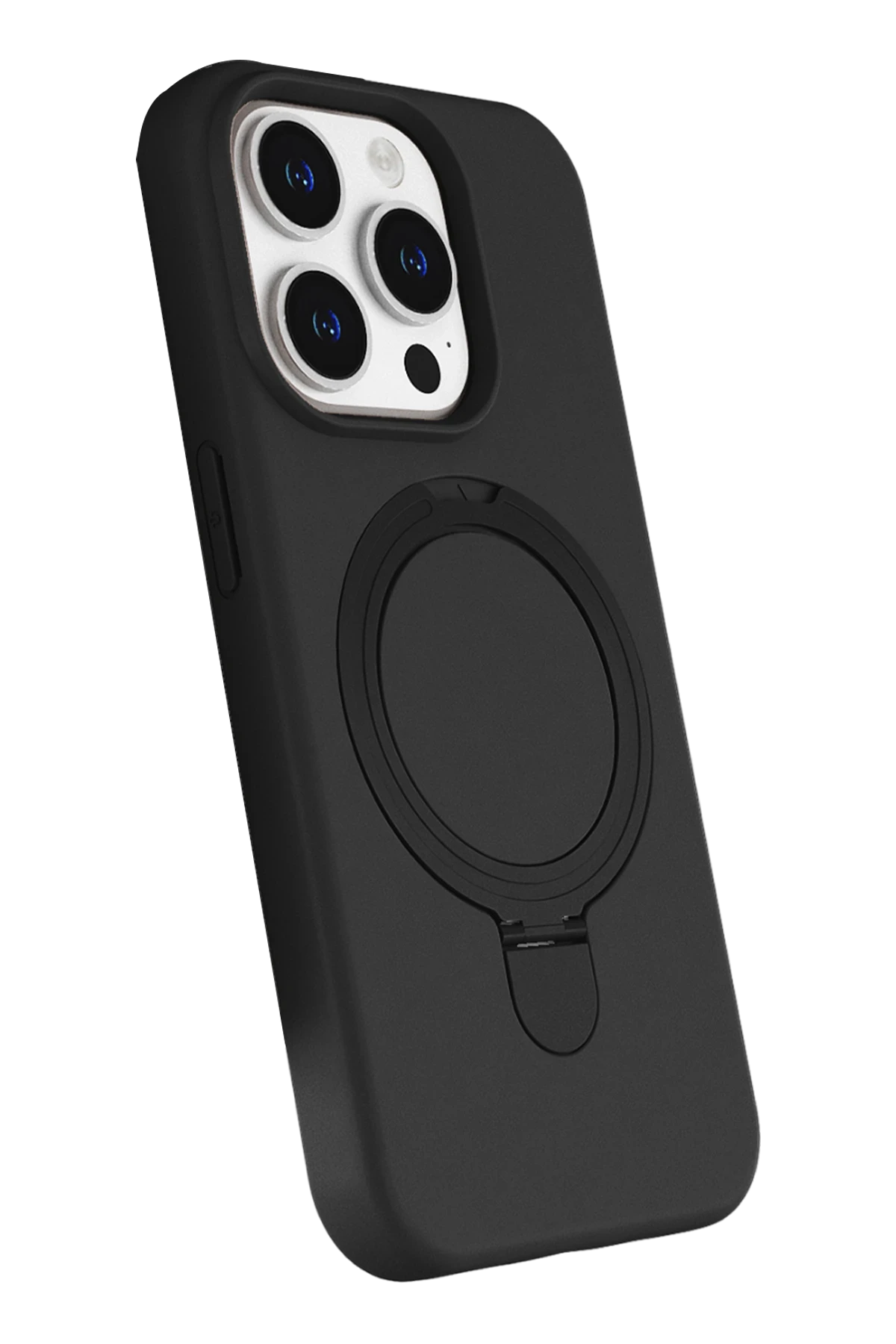 Newface Apple iPhone 14 Pro Max Regal Magsafe Standlı Kapak - Siyah