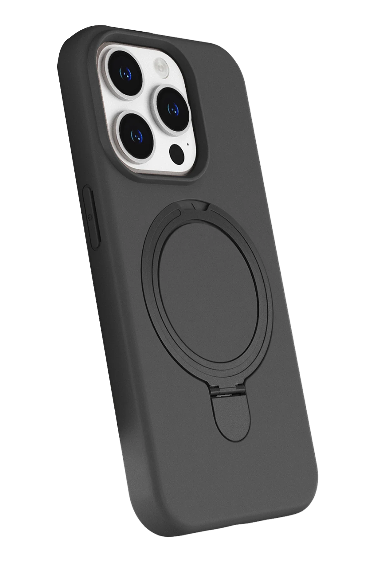 Newface Apple iPhone 14 Pro Max Regal Magsafe Standlı Kapak - Titan Gri