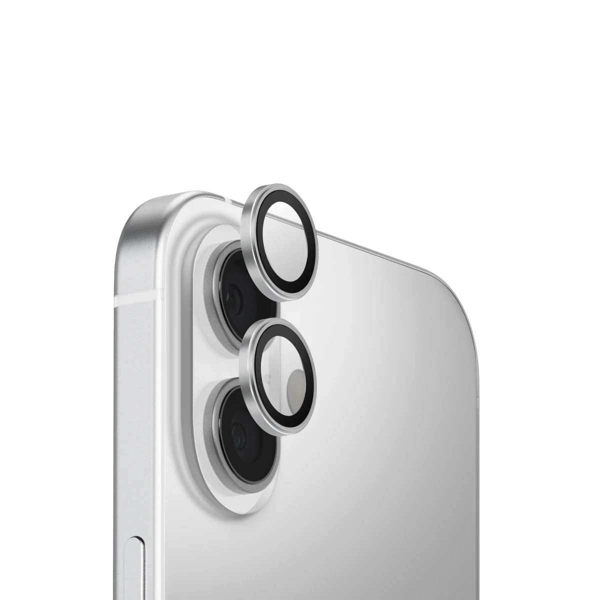 Uniq Apple iPhone 17 Optix Alüminyum Kamera Lens Koruyucu - Gümüş