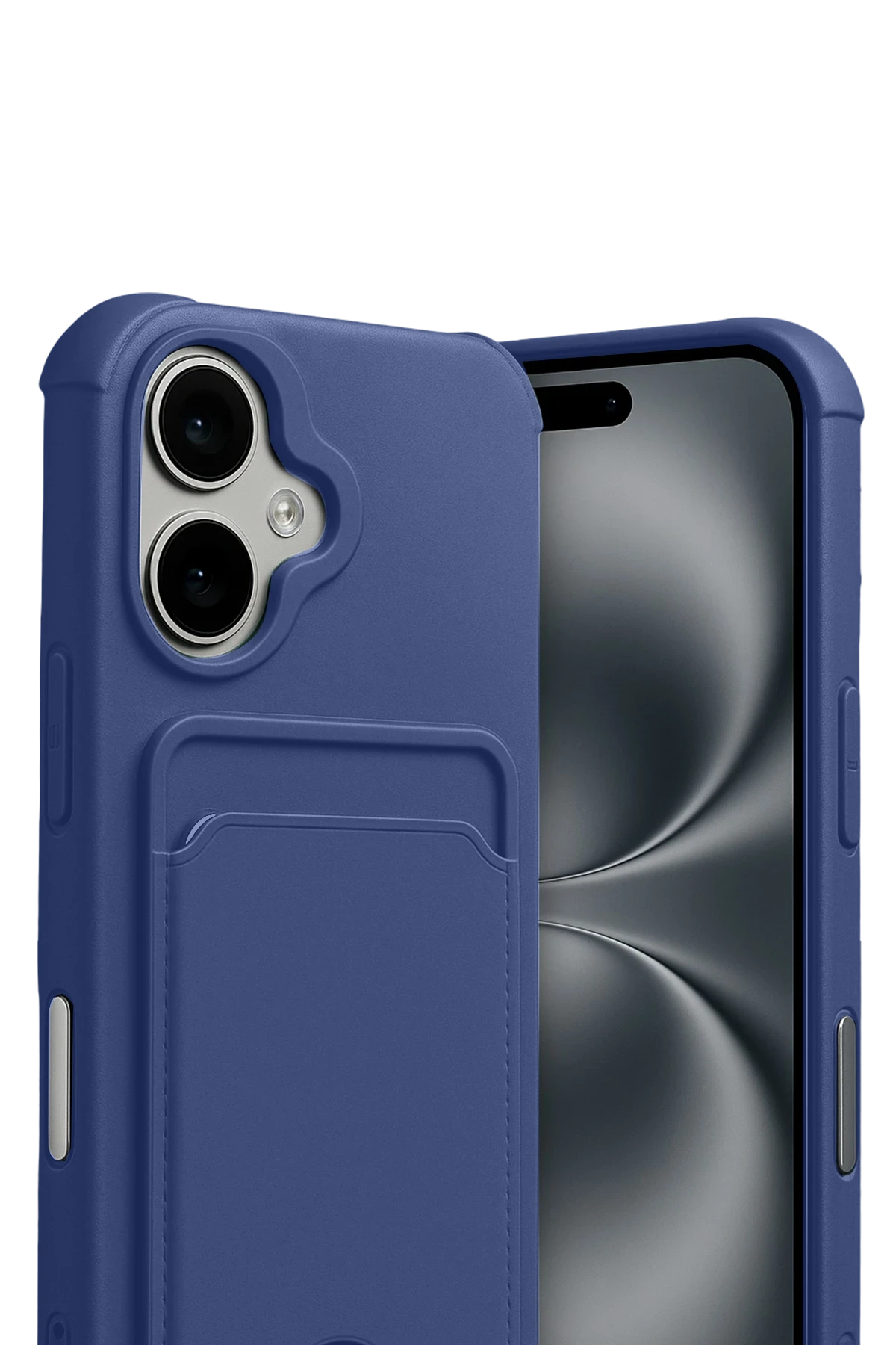 Newface Apple iPhone 17 Kelvin Kartvizitli Silikon - Lacivert