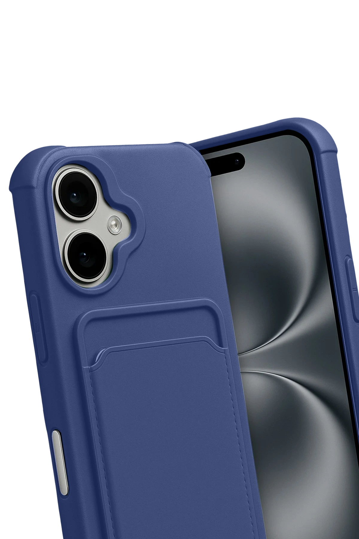 Newface Apple iPhone 17 Kelvin Kartvizitli Silikon - Lacivert