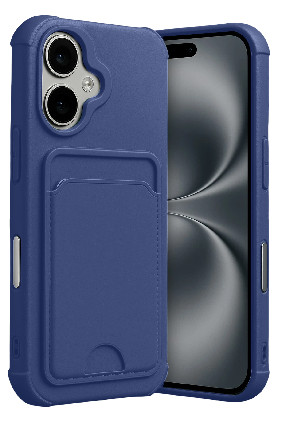 Newface Apple iPhone 17 Kelvin Kartvizitli Silikon - Lacivert