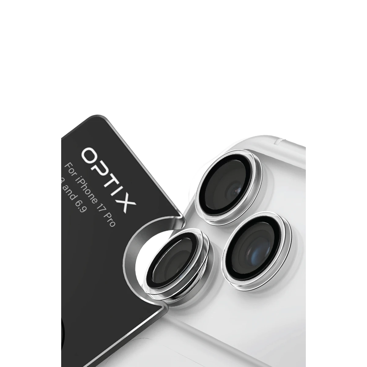 Uniq Apple iPhone 17 Optix Kamera Lens Koruyucu - Şeffaf